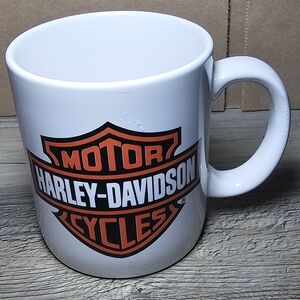 Vintage Harley Davidson Motorcycles Coffee Cup Mug Bar & Shield